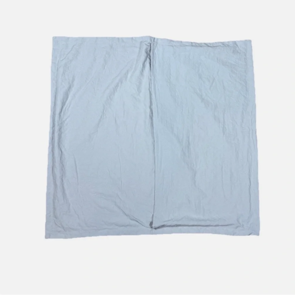 2 Threshold Pillowcases Shams Solid Gray Soft Recycled Polyester Pair Bedding